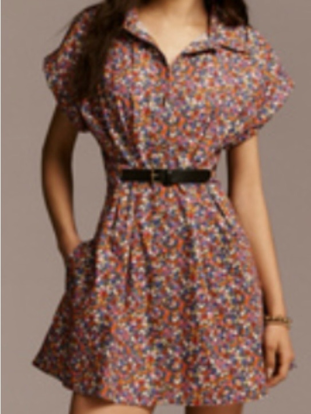 Anthropologie Faye Collared Shirt Dress - medium